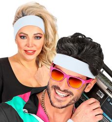  Bia�a OPASKA DO W�OS�W dodatek do stroju fitness