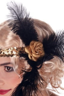 Opaska z r WIELKI GATSBY zota