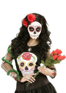 Opaska CZERWONE RӯE Dia de los Muertos