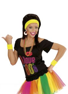 Opaski lata 80 KICZ PARTY ��te gad�ety imprezowe opaska neonowa akcesoria imprezowe dodatki retro�te