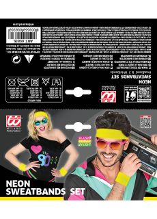 Opaski lata 80 KICZ PARTY ��te gad�ety imprezowe opaska neonowa akcesoria imprezowe dodatki retro�te