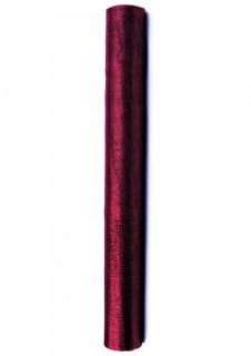 Organza gadka BORDOWA 0,36m x 9m