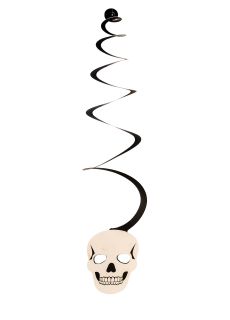 Ozdoba na Halloween CZASZKI swirl (6 szt.)