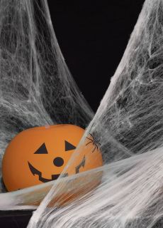 Paj�czyna Halloween bia�a 20g sztuczna paj�czyna na Halloween sie� paj�ka