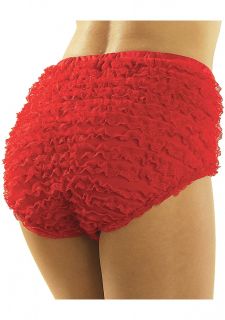 Pantalony koronkowe czerwone - M