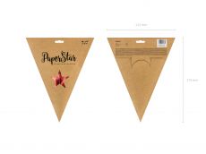 Papierowa GWIAZDA czerwona 45cm czerwona gwiazda gwiazda papierowa sylwestrowa ozdoba gwiazda ozdobna