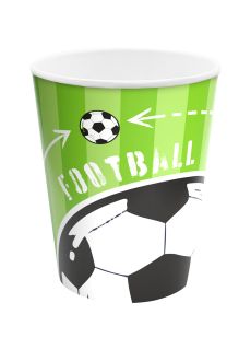 Papierowe kubeczki FOOTBALL 6 szt. kubeczki jednorazowe kubeczki dla dzieci kubeczki papierowe