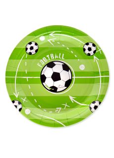 Papierowe talerzyki FOOTBALL 6 szt. talerzyki papierowe talerzyki dla dzieci talerzyki urodzinowe