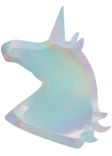 Papierowe TALERZYKI JEDNOROEC Make a wish unicorn (8szt.)