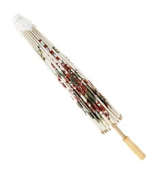Bia�a parasolka GEISHA