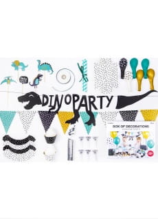 Party box zestaw dekoracji DINOZAURY