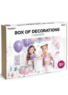 Party box zestaw dekoracji JEDNORO�EC