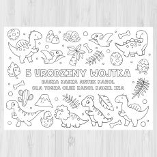 Personalizowana kolorowanka DINOZAUR