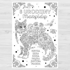 Personalizowana kolorowanka Z KOTEM