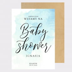 Personalizowana tablica powitalna BABY SHOWER boy