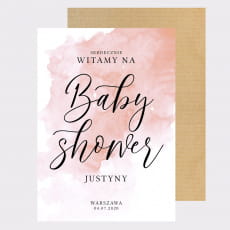 Personalizowana tablica powitalna BABY SHOWER girl