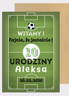 Personalizowana tablica powitalna BOISKO dekoracja na urodziny pi�karza