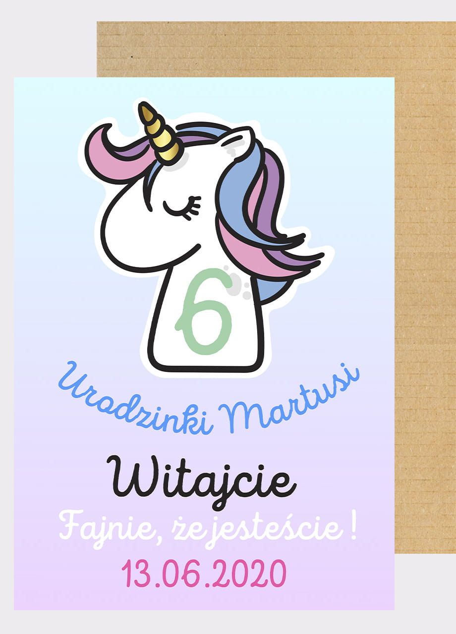 Personalizowana tablica powitalna JEDNOROŻEC urodziny unicorn