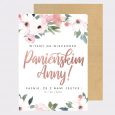 Personalizowana tablica powitalna na wieczr panieski BOHO