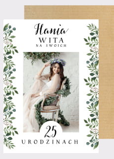 Personalizowana tablica powitalna URODZINY W STYLU BOHO