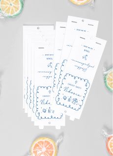 Personalizowane lizaki na chrzest ch�opca PODZI�KOWANIA lizaki podzi�kowania dla go�ci
