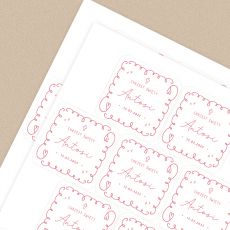 Personalizowane naklejki na CHRZEST dziewczynki naklejki personalizowane naklejki chrzest �wi�ty