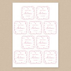 Personalizowane naklejki na CHRZEST dziewczynki naklejki personalizowane naklejki chrzest �wi�ty