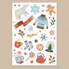Personalizowane naklejki �wi�teczne WINTER WONDERLAND