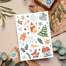 Personalizowane naklejki �wi�teczne WINTER WONDERLAND