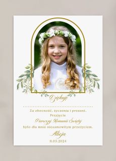 Personalizowane PODZI�KOWANIA KOMUNIJNE dla go�ci