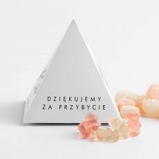 Personalizowane pudeeczka PODZIKOWANIE ZA PRZYBYCIE (6szt.)
