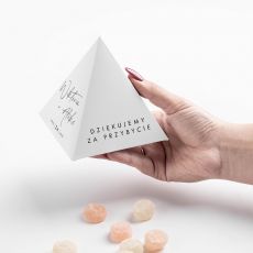 Personalizowane pudeeczka PODZIKOWANIE ZA PRZYBYCIE (6szt.)