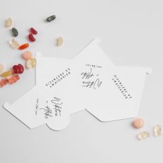 Personalizowane pudeeczka PODZIKOWANIE ZA PRZYBYCIE (6szt.)