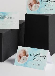 Personalizowane winietki na CHRZEST CH�OPCA