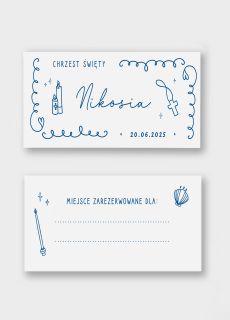 Personalizowane winietki NA CHRZEST ch�opca 15 szt. winietki na chrzest winietki personalizowane