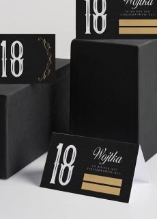 Personalizowane winietki na 18 DLA CHOPAKA (15szt.)