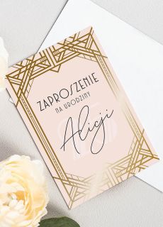 Personalizowane zaproszenia na 25 urodziny GLAMOUR