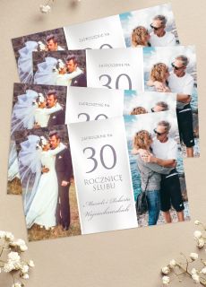 Zaproszenia na 30 ROCZNIC� �LUBU ze zdj�ciami zaproszenia na rocznic� �lubu zaproszenia personalizowane
