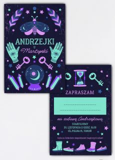 Personalizowane zaproszenia NA ANDRZEJKI zaproszenie andrzejki andrzejki zaproszenie