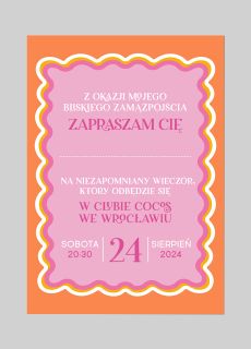 Personalizowane zaproszenia na WIECZ�R PANIE�SKI