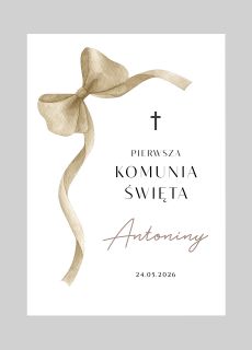 Personalizowane zaproszenie komunijne zaproszenie na komuni� zaproszenie na komuni� dla dziewczynki personalizowane zaproszenia na komuni�