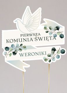 Personalizowany TOPPER KOMUNIJNY