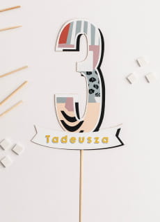 Personalizowany topper na tort 3 LATKA