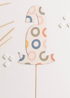 Personalizowany topper na tort urodzinowy 6 URODZINY