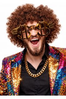 Peruka AFRO jasny br�z afro peruka peruka br�zowa afro peruka karnawa�owa peruka retro na imprez�
