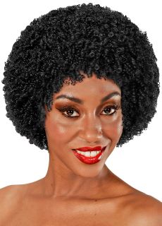 Czarna PERUKA AFRO peruka afro czarna czarna peruka afro peruka peruka na imprez�