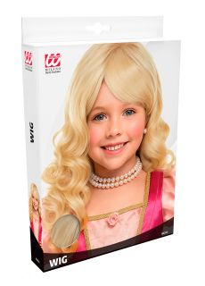 Peruka blond KSIʯNICZKA dla dziewczynki