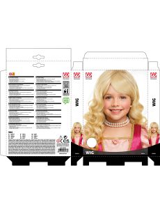 Peruka blond KSIʯNICZKA dla dziewczynki