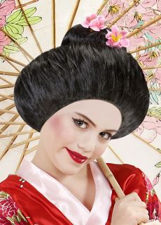 Czarna peruka Japonki SAKURA