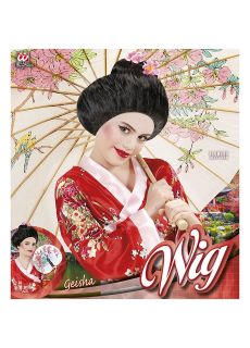 Czarna peruka Japonki SAKURA